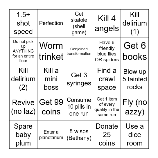 Bingo Card