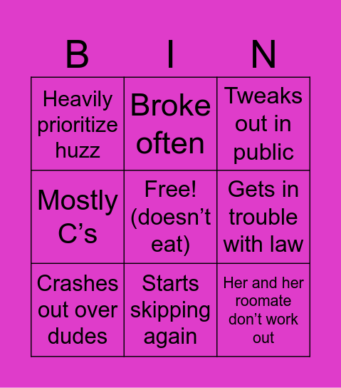 AVANNA BINGO! Bingo Card