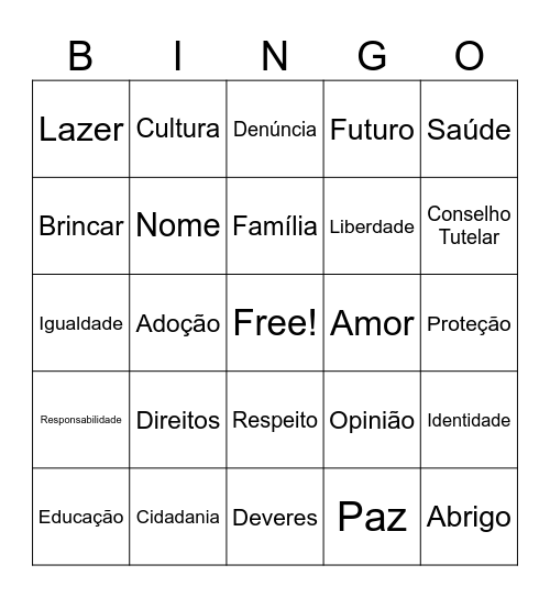 Bingo do Eca Bingo Card