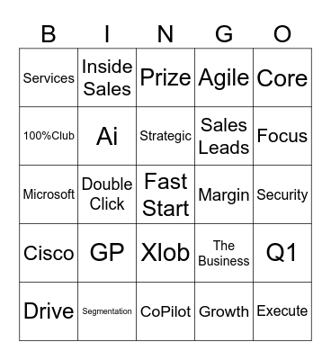 NSW INS Buzzword Bingo Card