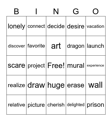 Lesson 7_英コⅡ Bingo Card