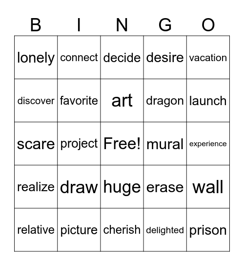 Lesson 7_英コⅡ Bingo Card