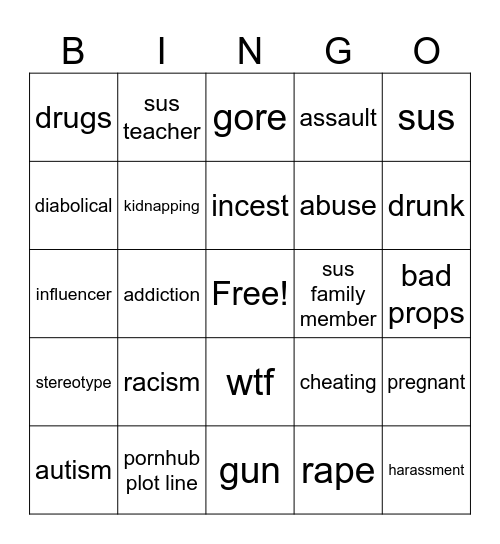 tomorrows teachings bingo Card