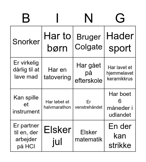 Bingo Card