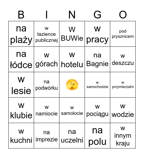 Libacja Bingo Card