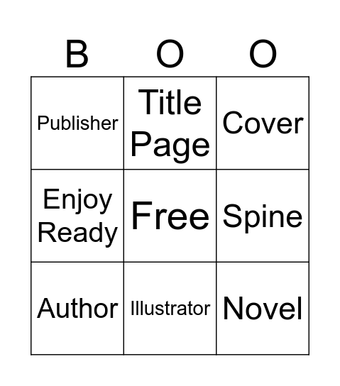 Library Bingo Card