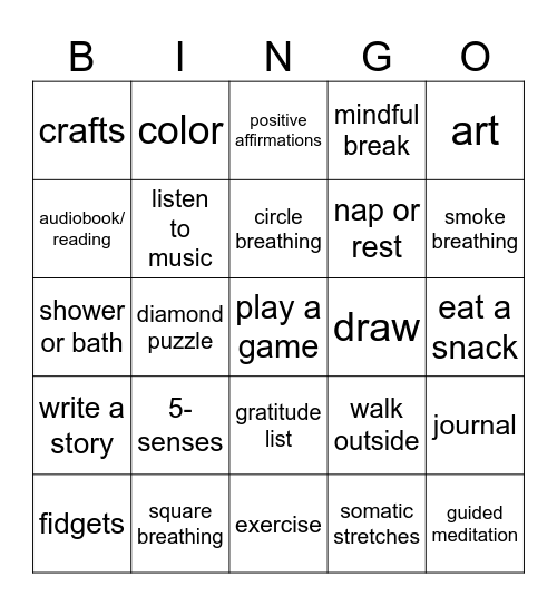 COPKING SKILLS Bingo Card