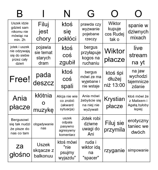 antarktyda Bingo Card