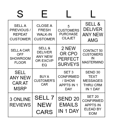 AUGUST BINGO BONUS Bingo Card