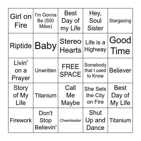 🚗 Car Jams 🚗 Bingo Card
