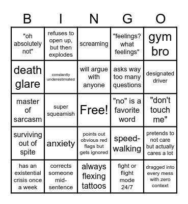 Rey Bingo Card