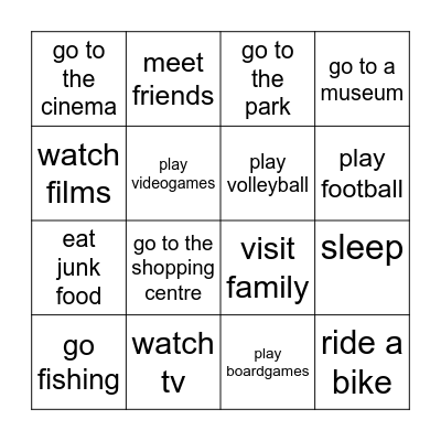 Holiday bingo! Bingo Card