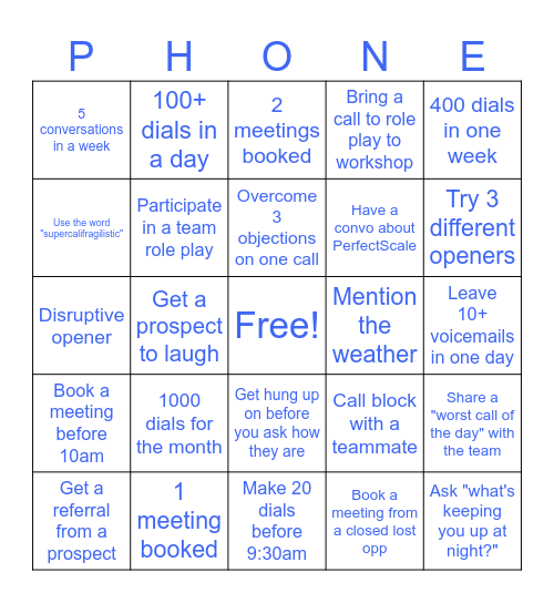 Briingg Briinngg Bingo Card