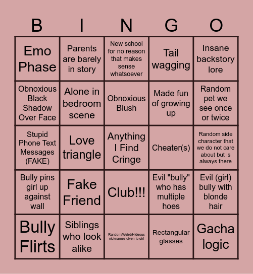 GACHA LIFE BINGO Card