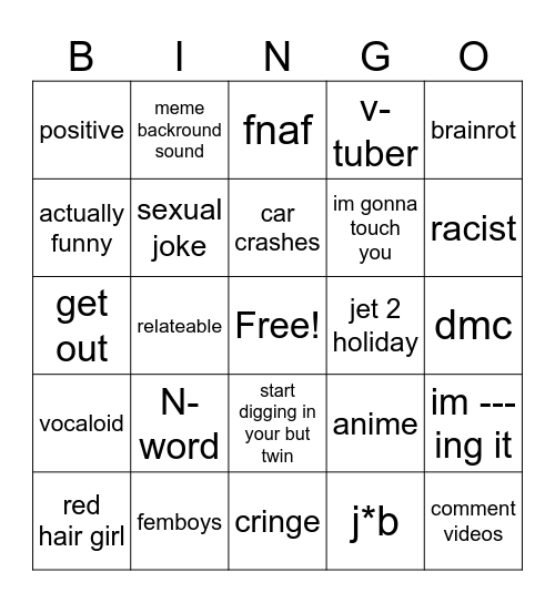 insta reels bingo Card