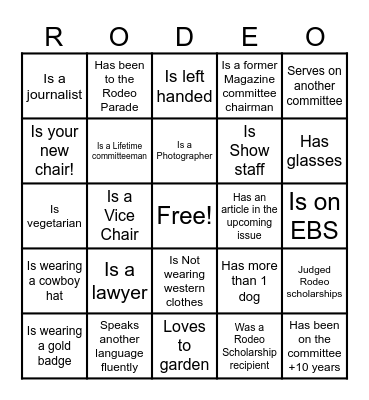 Find someone who... Bingo Card