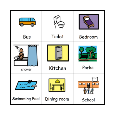 Private Places Bingo Card