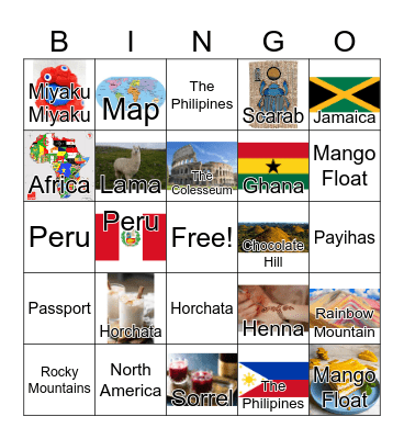 world Expo Bingo Card