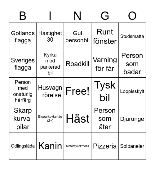 Hämmer Bingo Card