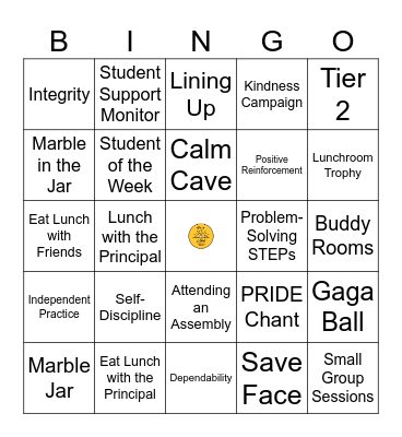 Ware PBIS! Bingo Card