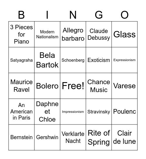 Card 2 Bingo Card