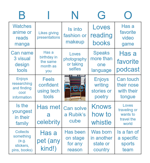 Icebreaker Bingo - Symbolic estructures Bingo Card