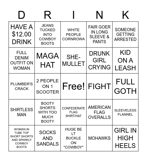 EAST SIDE NIGHT BINGO Card