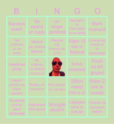 SZIGET FEST #DINISCAR Bingo Card