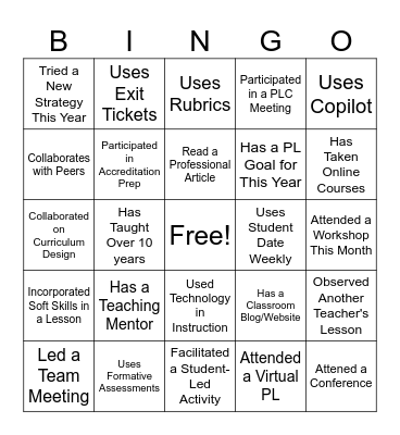 PL BINGO Card