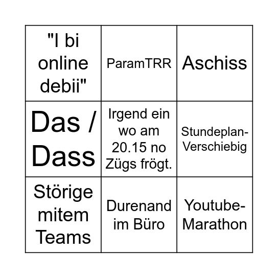 ZbW-Bingo Card