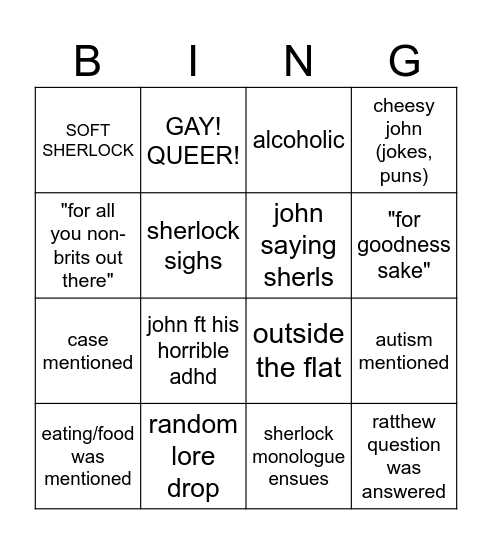 mailbag 2.0 Bingo Card