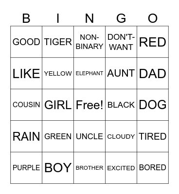 ASL BINGO Card