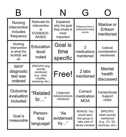 End of Semester BINGO! Bingo Card