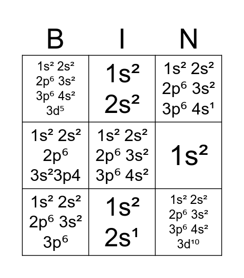 Distribuição eletrônica Bingo Card