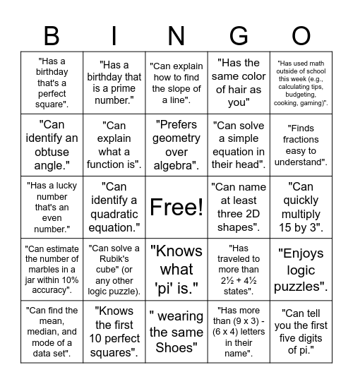 Lockeby Bingo Card
