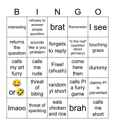 Will Bingo Card