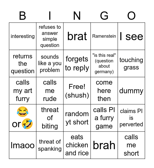 Will Bingo Card
