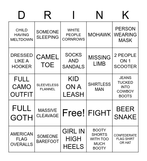IOWA EAST SIDE NIGHT BINGO Card