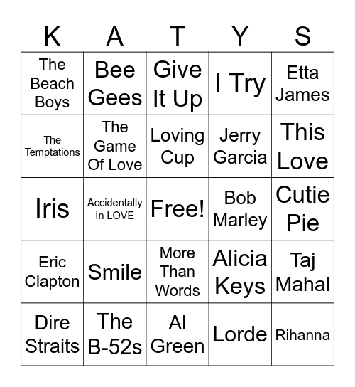 LOViN BiNGO Card