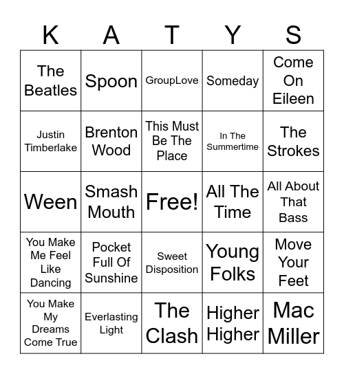 Feel Good Frequencies Bingo Card