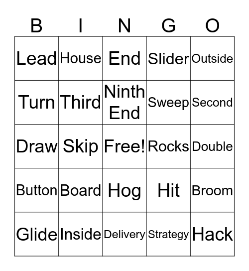 Christmas Bonspiel Bingo Card