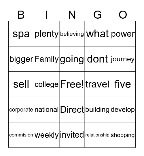 Clever Bingo Card