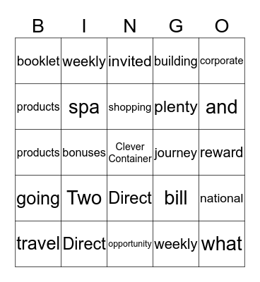 Clever Bingo Card