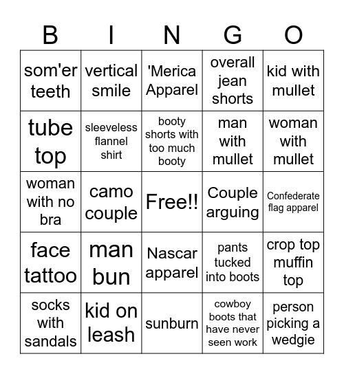 2025 WCF BINGO!! Bingo Card