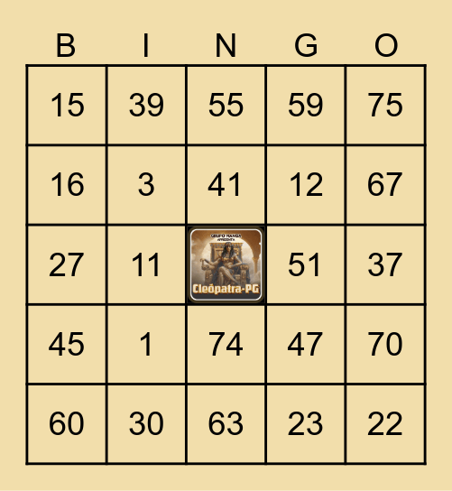 🥭 GRUPO 08 - CLARA 🥭 Bingo Card