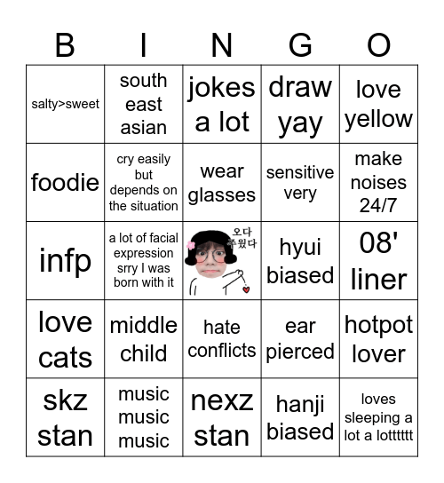 grace bingo Card