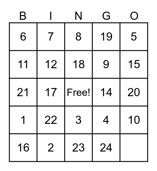 SCIENCE 8 Bingo Card