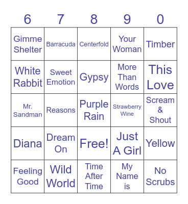 Mosaic Music Bingo! Bingo Card