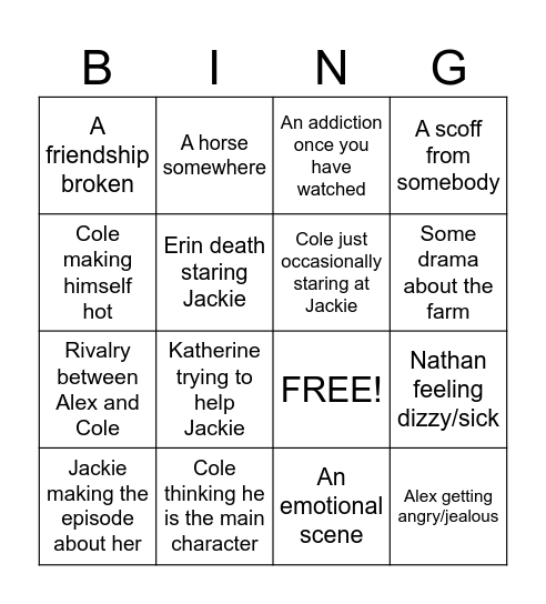 WALTER BOYSSSS Bingo Card