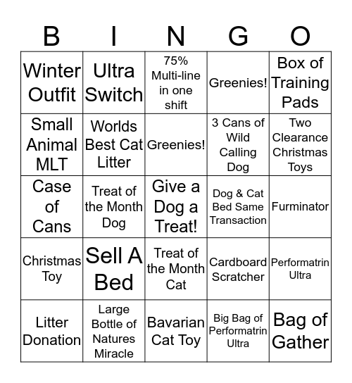 Black Friday Bingo Nov 24-28 Bingo Card